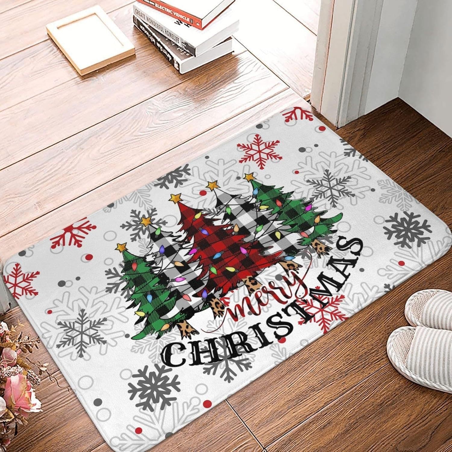 Christmas Tree Carpet Living Room Bedroom Mats Kitchen Bathroom Rugs