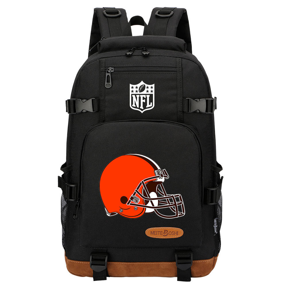 Cleveland Browns Football Team Rugby Waterproof Backpack School Notebook Travel Bag