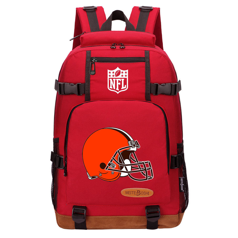 Cleveland Browns Football Team Rugby Waterproof Backpack School Notebook Travel Bag