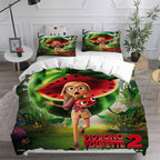 Cloudy with a Chance of Meatballs Cosplay Bedding Set Duvet Cover Pillowcases Halloween Home Decor