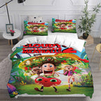 Cloudy with a Chance of Meatballs Cosplay Bedding Set Duvet Cover Pillowcases Halloween Home Decor