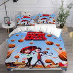 Cloudy with a Chance of Meatballs Cosplay Bedding Set Duvet Cover Pillowcases Halloween Home Decor
