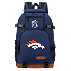 Denver Broncos Football Team Rugby Waterproof Backpack School Notebook Travel Bag