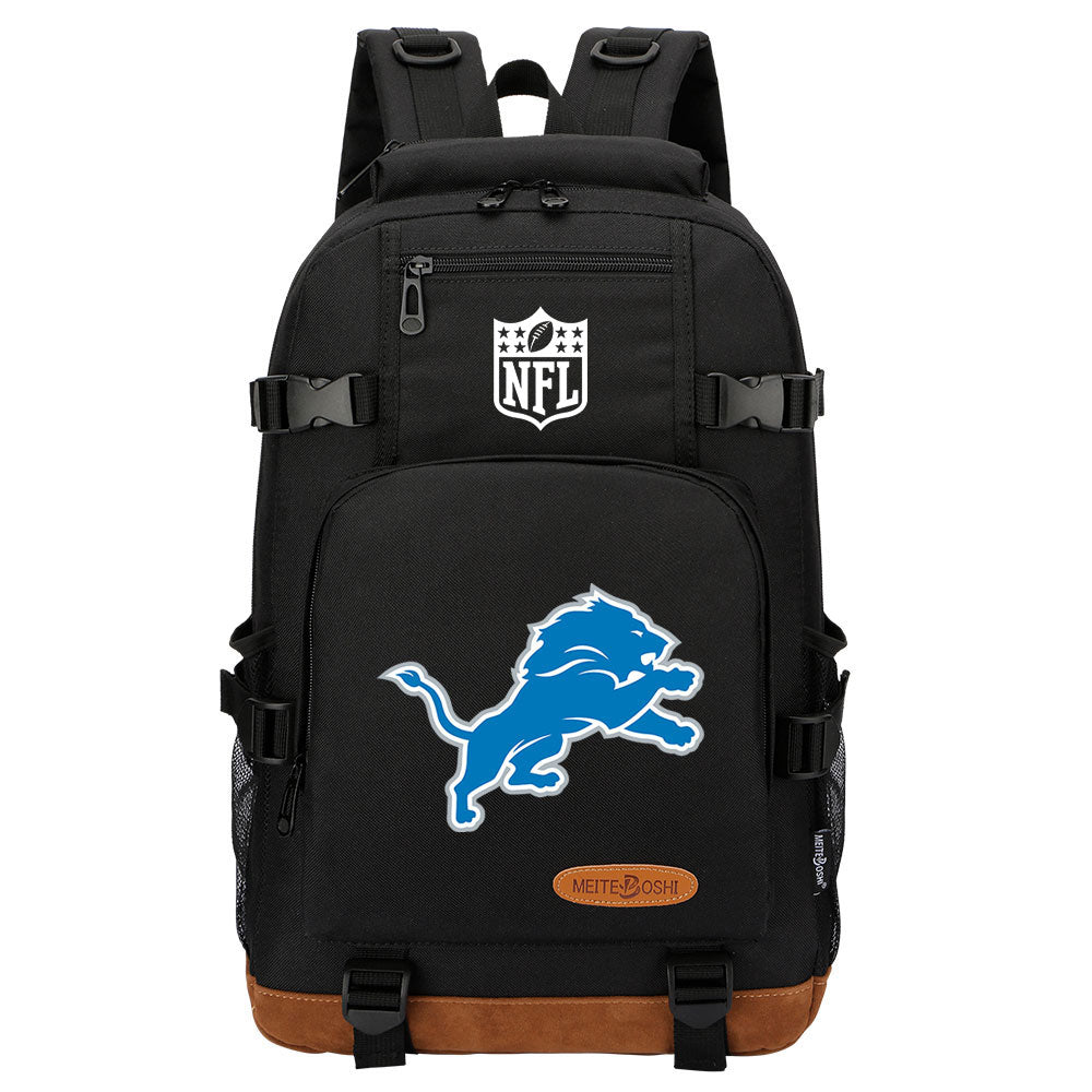 Detroit Lions Football Team Rugby Waterproof Backpack School Notebook Travel Bag