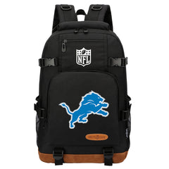 Detroit Lions Football Team Rugby Waterproof Backpack School Notebook Travel Bag