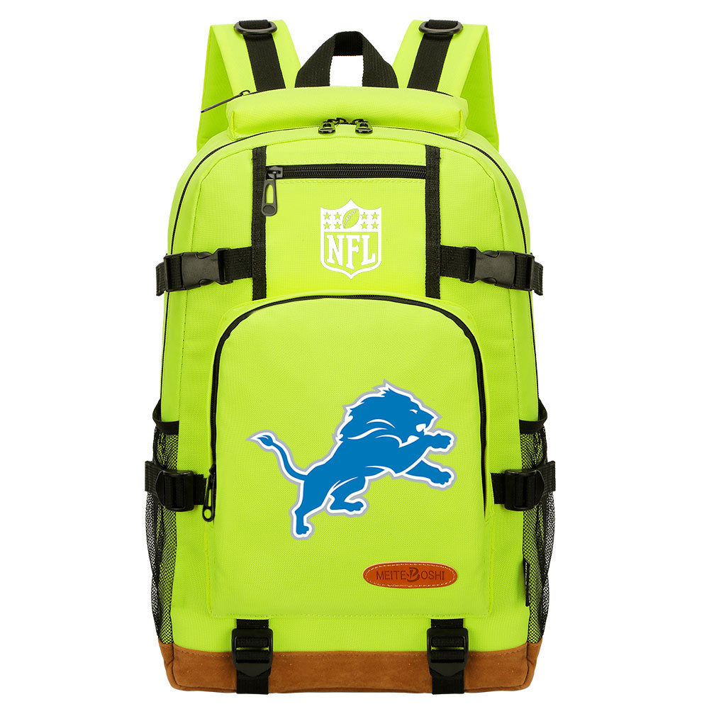 Detroit Lions Football Team Rugby Waterproof Backpack School Notebook Travel Bag