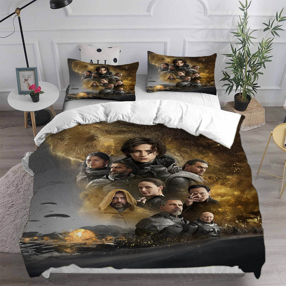 Dune Cosplay Bedding Set Duvet Cover Pillowcases Halloween Home Decor