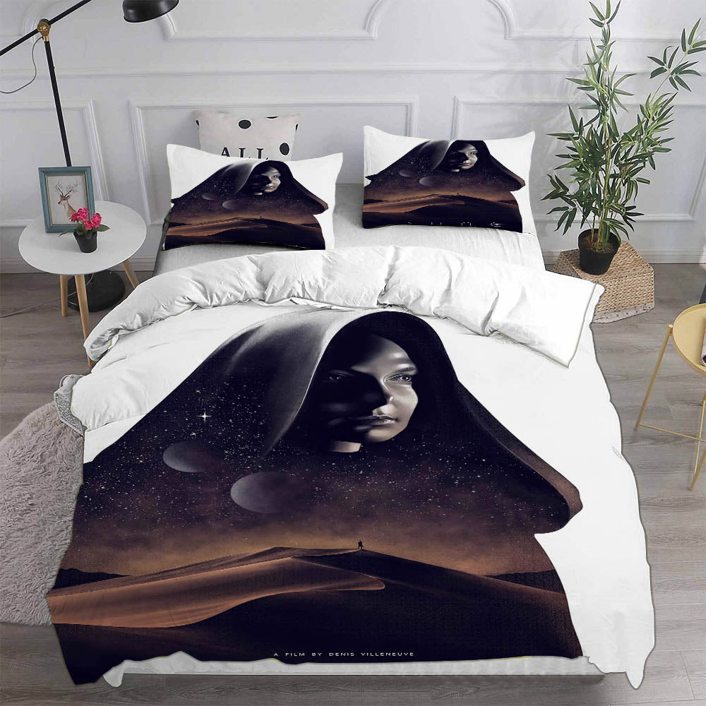 Dune Cosplay Bedding Set Duvet Cover Pillowcases Halloween Home Decor