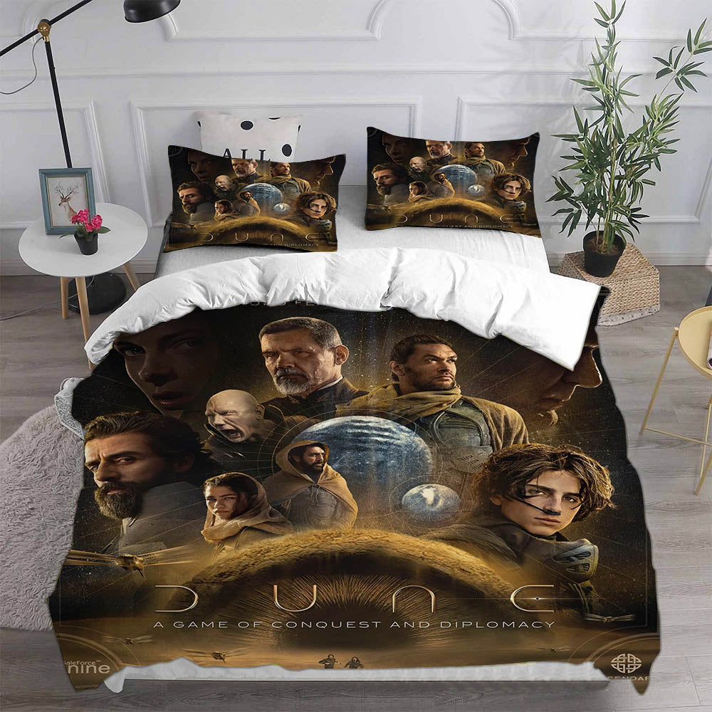 Dune Cosplay Bedding Set Duvet Cover Pillowcases Halloween Home Decor