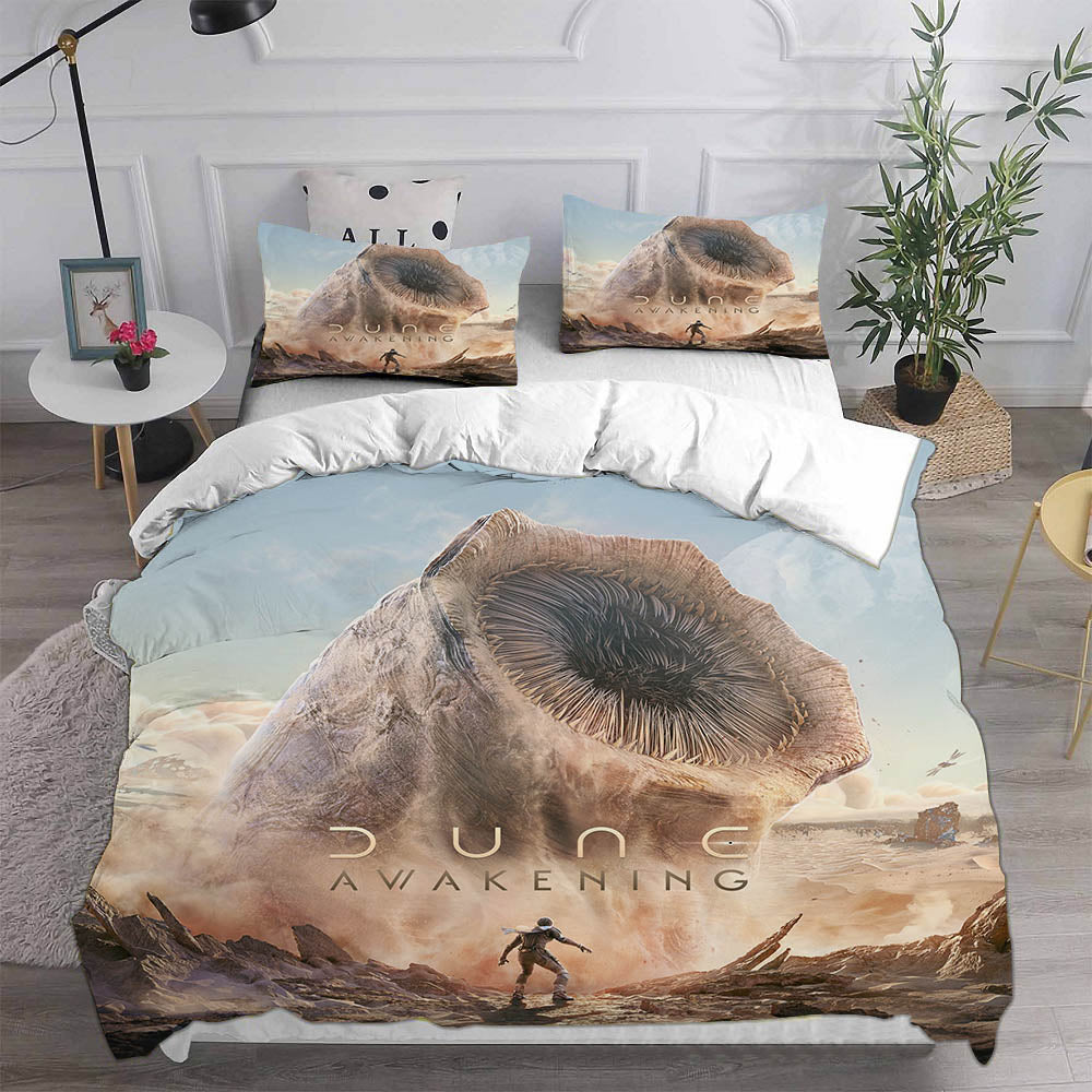 Dune Cosplay Bedding Set Duvet Cover Pillowcases Halloween Home Decor