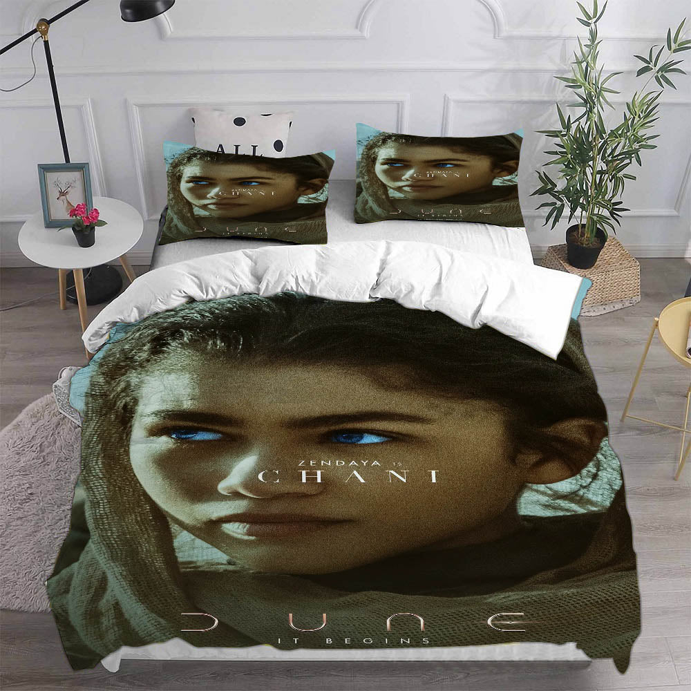 Dune Cosplay Bedding Set Duvet Cover Pillowcases Halloween Home Decor