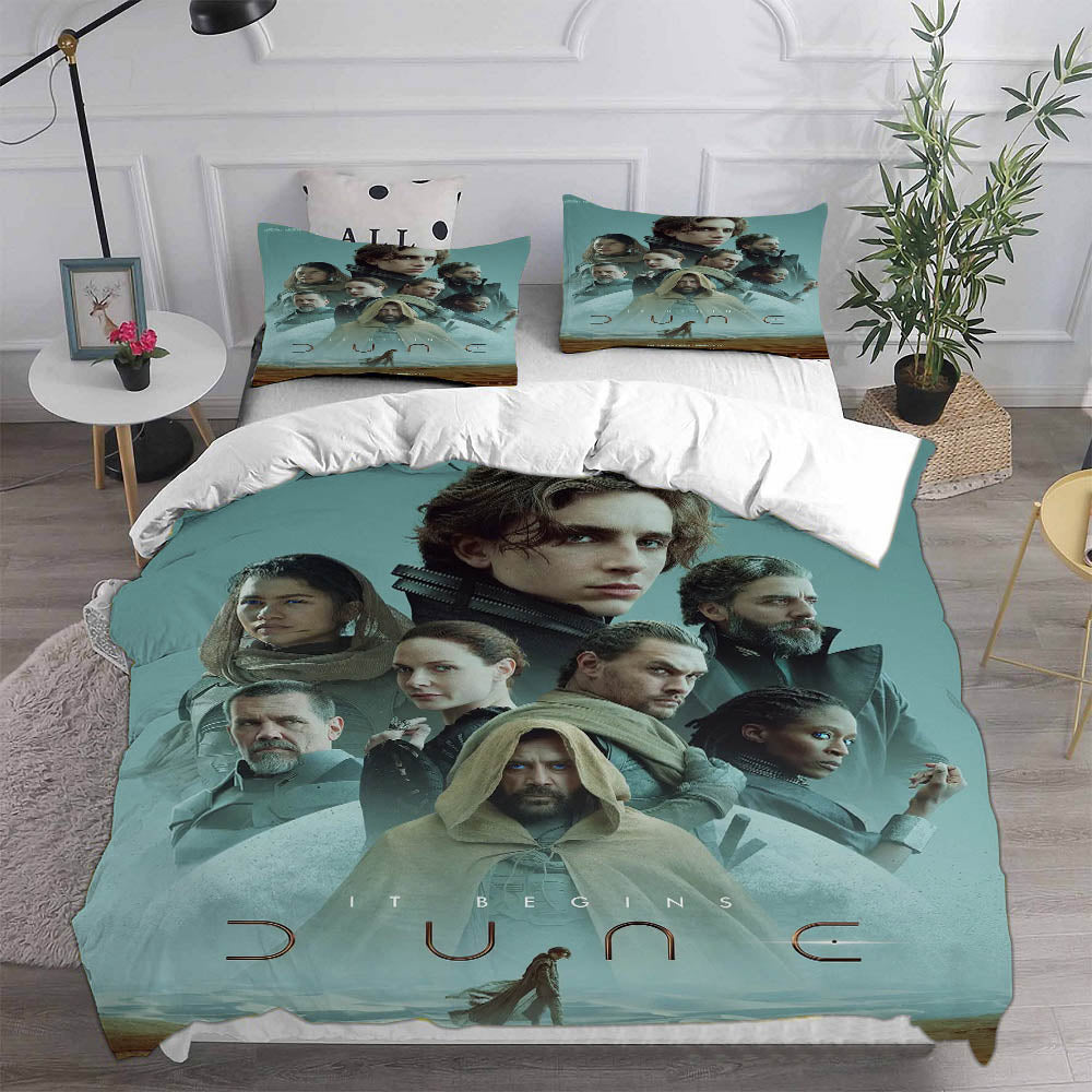 Dune Cosplay Bedding Set Duvet Cover Pillowcases Halloween Home Decor