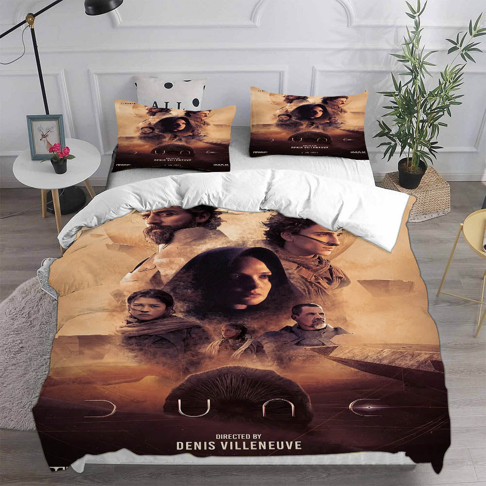 Dune Cosplay Bedding Set Duvet Cover Pillowcases Halloween Home Decor