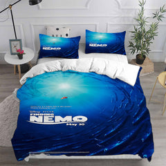 Finding Nemo Cosplay Bedding Set Duvet Cover Pillowcases Halloween Home Decor