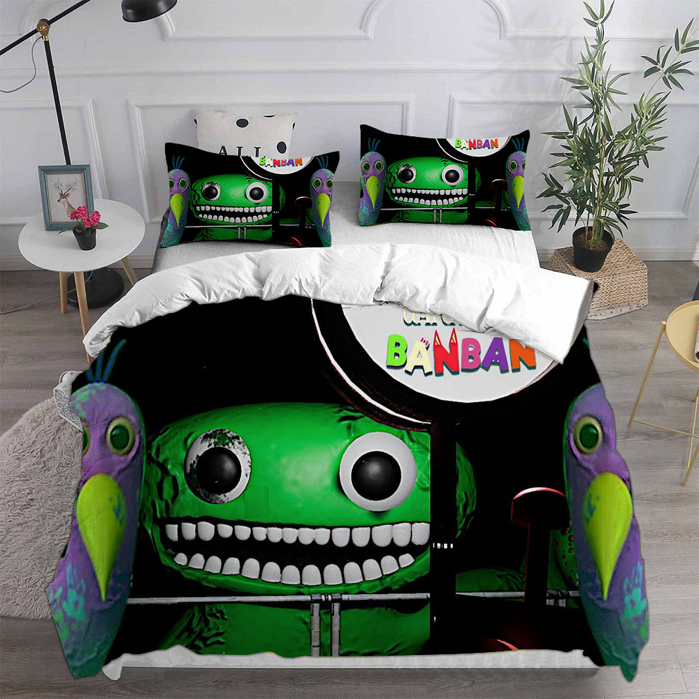 Garten of Banban Cosplay Bedding Set Duvet Cover Pillowcases Halloween Home Decor
