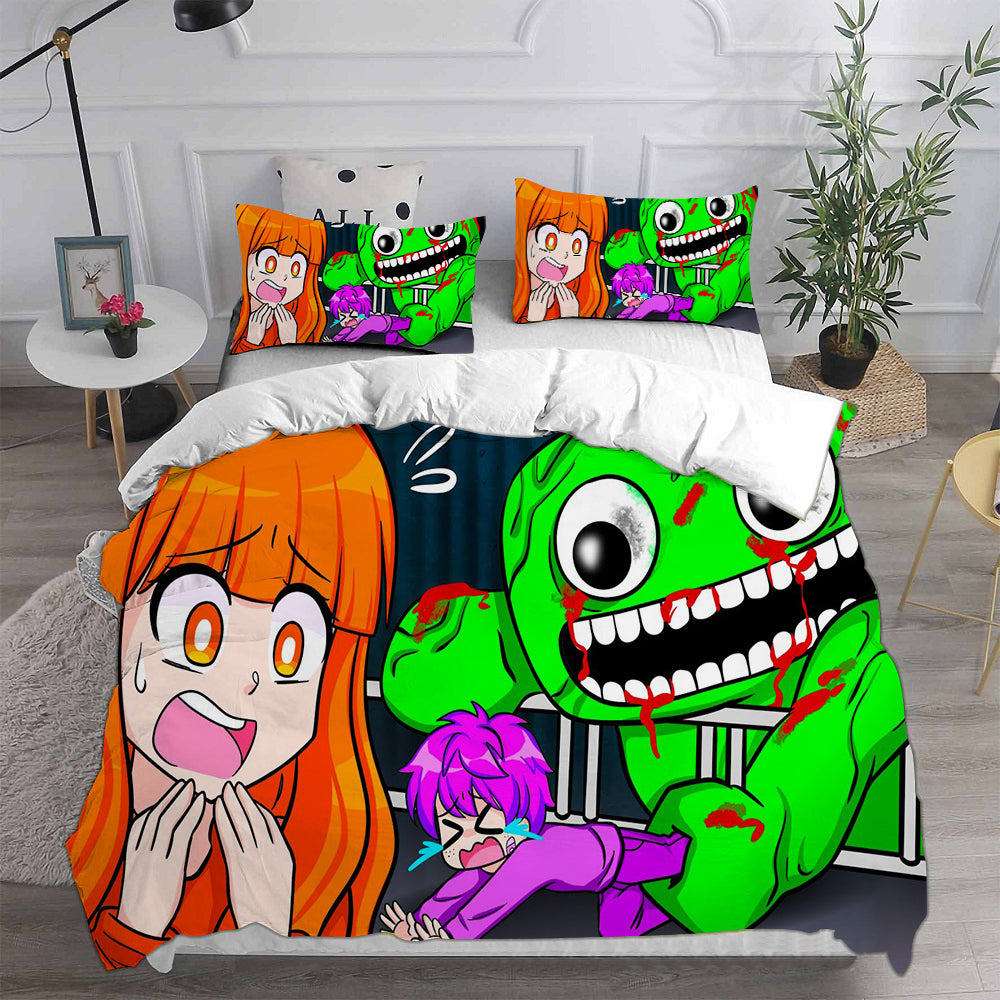 Garten of Banban Cosplay Bedding Set Duvet Cover Pillowcases Halloween Home Decor