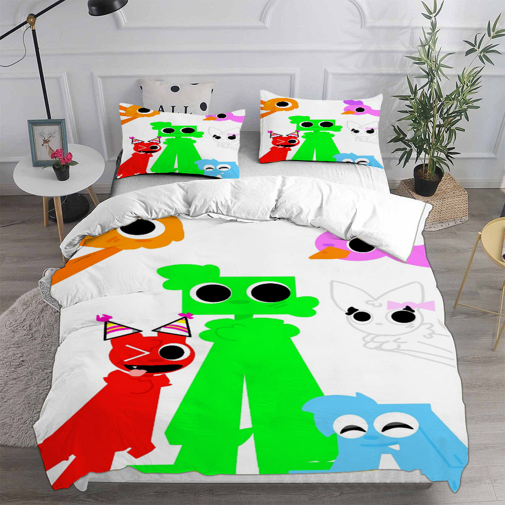 Garten of Banban Cosplay Bedding Set Duvet Cover Pillowcases Halloween Home Decor