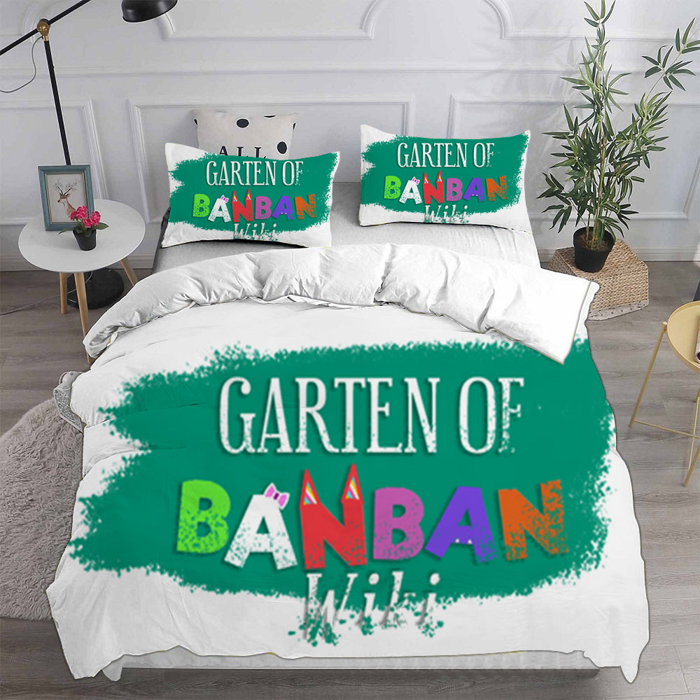 Garten of Banban Cosplay Bedding Set Duvet Cover Pillowcases Halloween Home Decor
