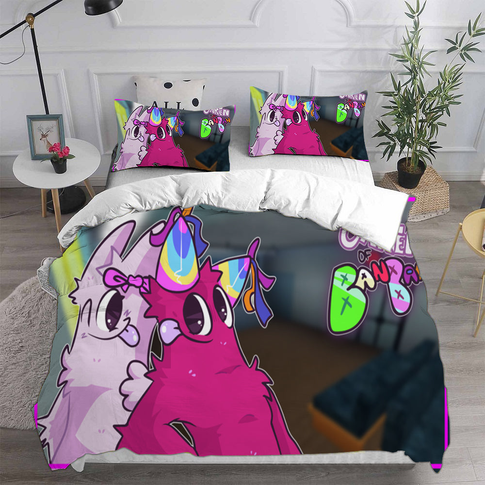 Garten of Banban Cosplay Bedding Set Duvet Cover Pillowcases Halloween Home Decor