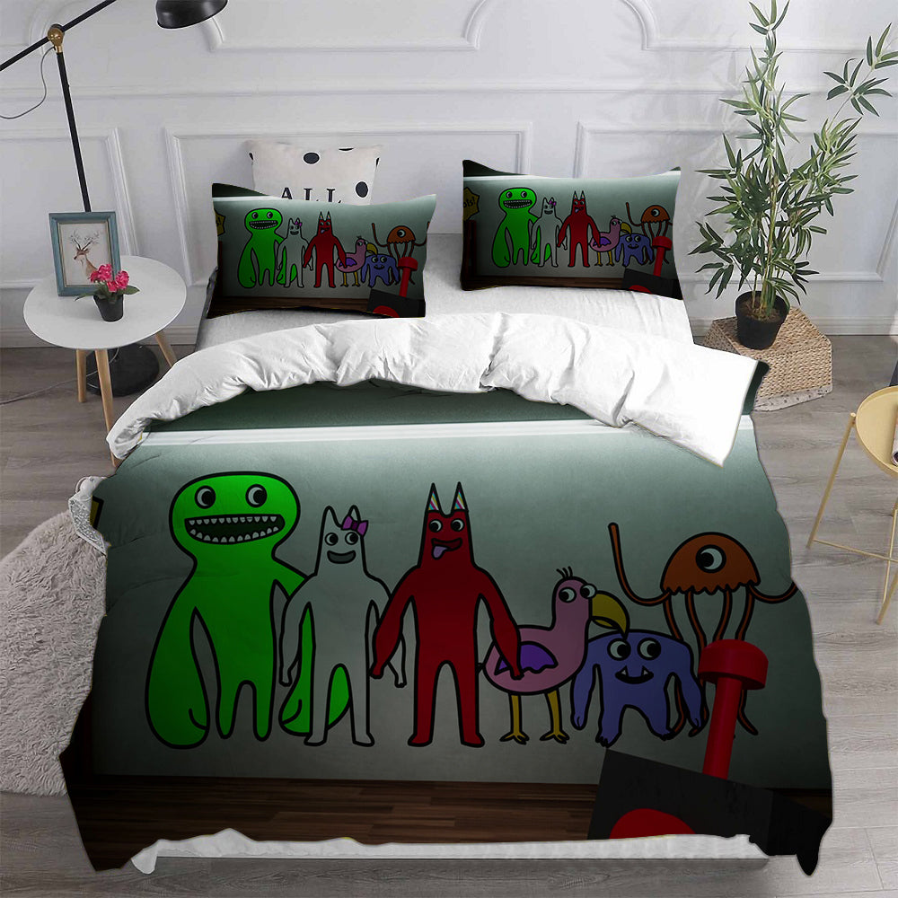 Garten of Banban Cosplay Bedding Set Duvet Cover Pillowcases Halloween Home Decor