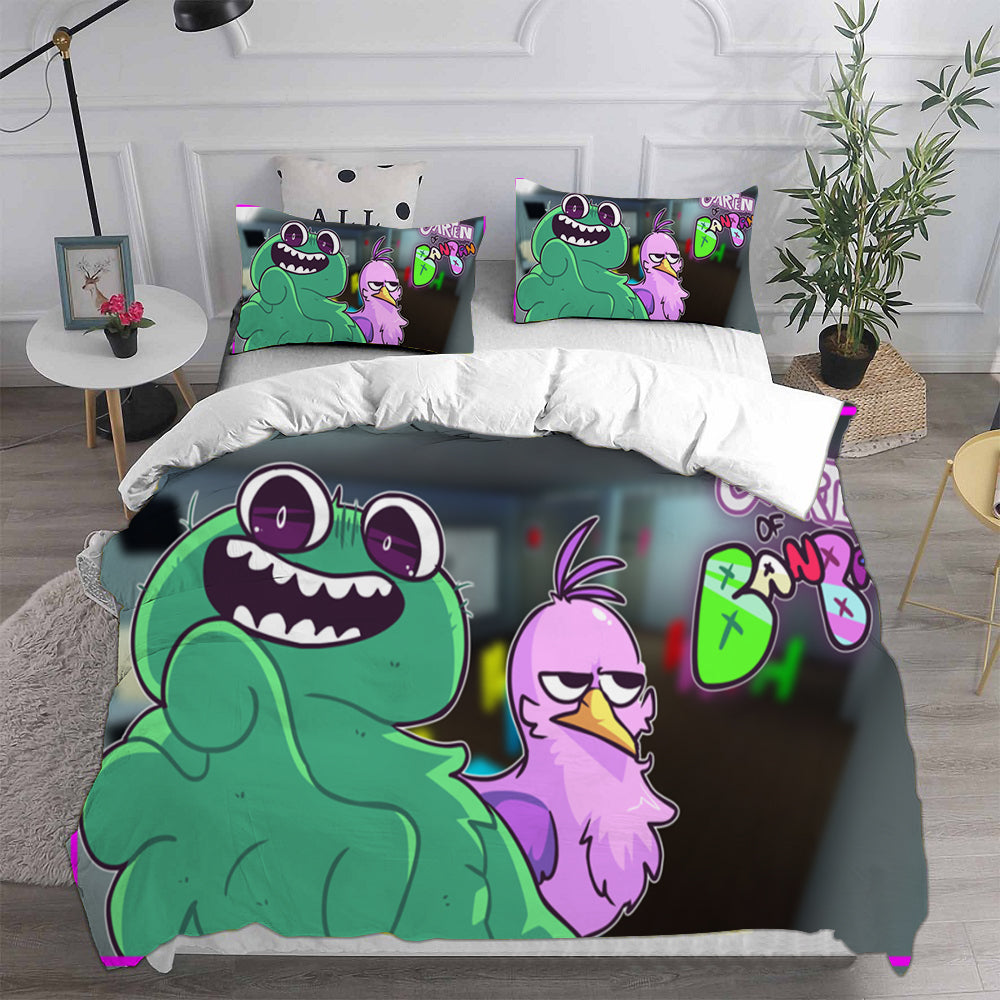 Garten of Banban Cosplay Bedding Set Duvet Cover Pillowcases Halloween Home Decor