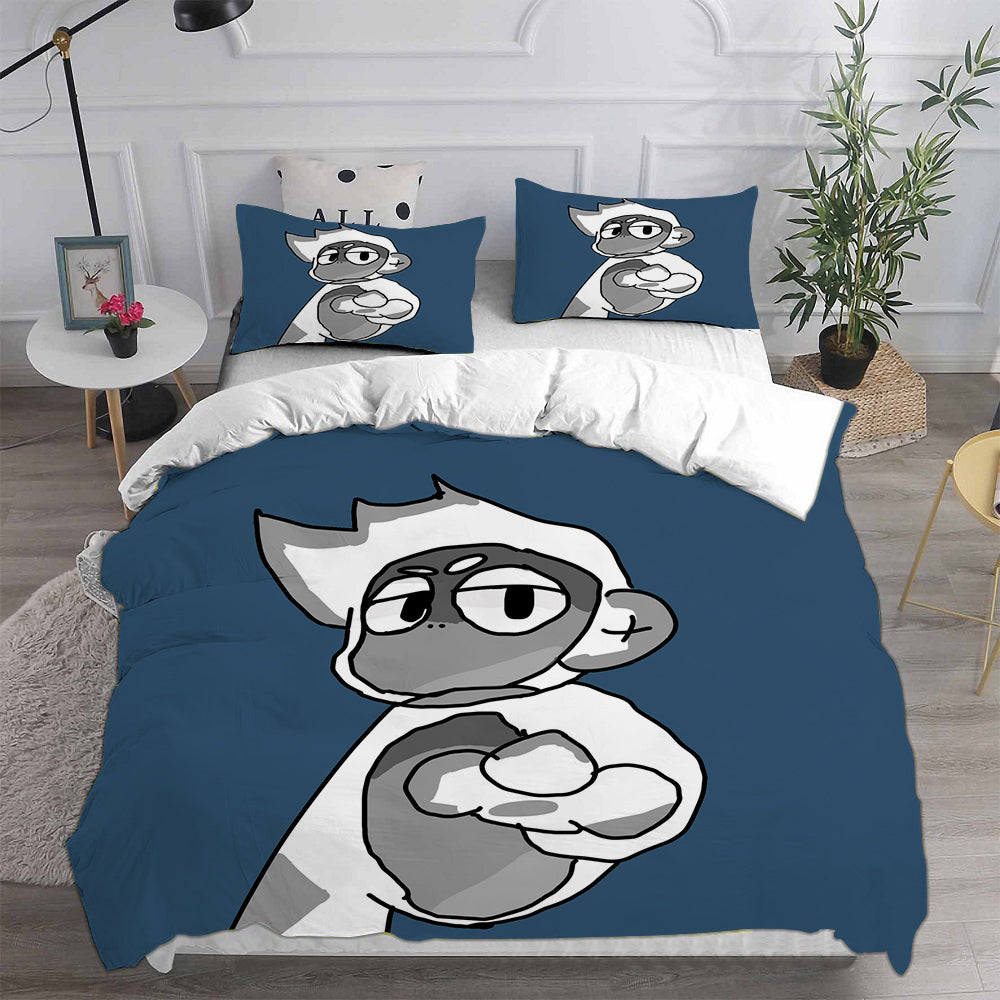 Gorilla Tag Cosplay Bedding Set Duvet Cover Pillowcases Halloween Home Decor