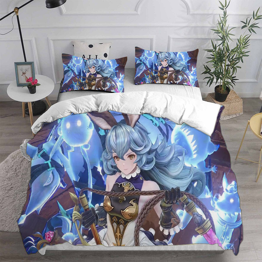 Granblue Fantasy Cosplay Bedding Set Duvet Cover Pillowcases Halloween Home Decor