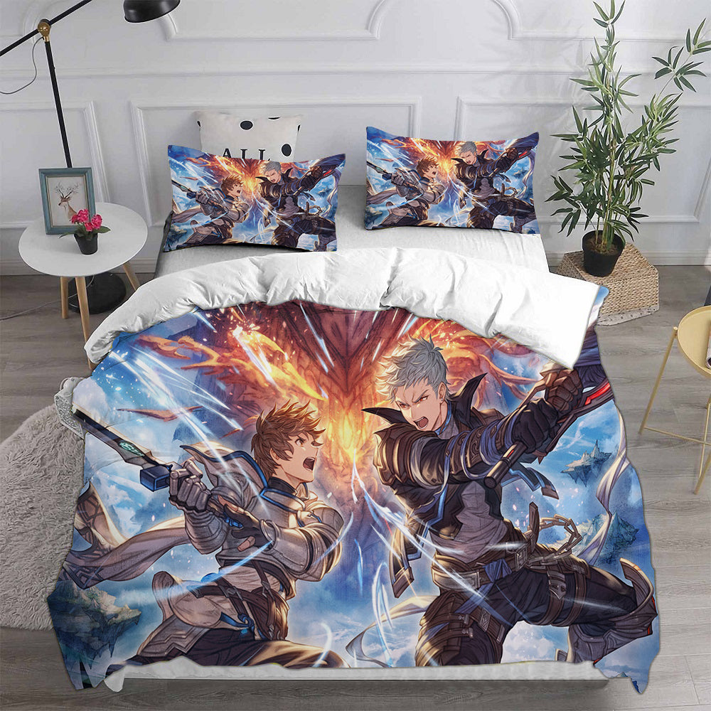 Granblue Fantasy Cosplay Bedding Set Duvet Cover Pillowcases Halloween Home Decor