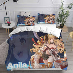 Granblue Fantasy Cosplay Bedding Set Duvet Cover Pillowcases Halloween Home Decor