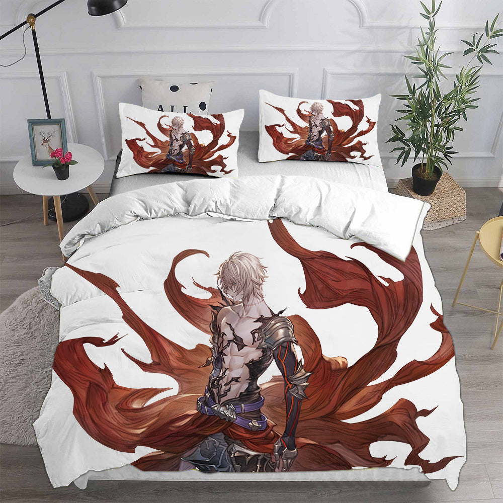 Granblue Fantasy Cosplay Bedding Set Duvet Cover Pillowcases Halloween Home Decor