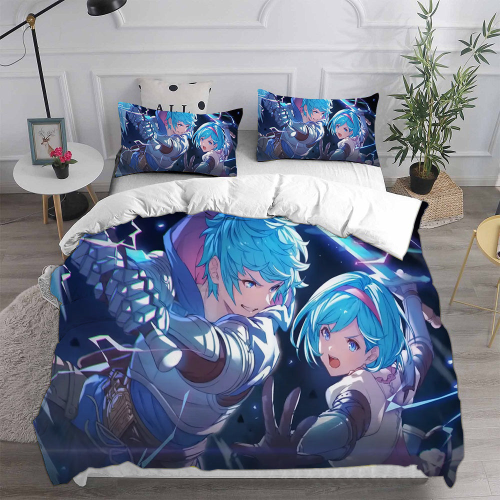 Granblue Fantasy Cosplay Bedding Set Duvet Cover Pillowcases Halloween Home Decor