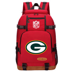 Green Bay Packers Football Team Rugby Waterproof Backpack School Notebook Travel Bag