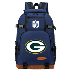 Green Bay Packers Football Team Rugby Waterproof Backpack School Notebook Travel Bag