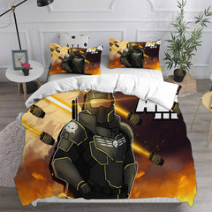 Helldivers 2 Cosplay Bedding Set Duvet Cover Pillowcases Halloween Home Decor