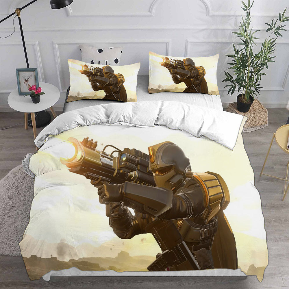 Helldivers 2 Cosplay Bedding Set Duvet Cover Pillowcases Halloween Home Decor