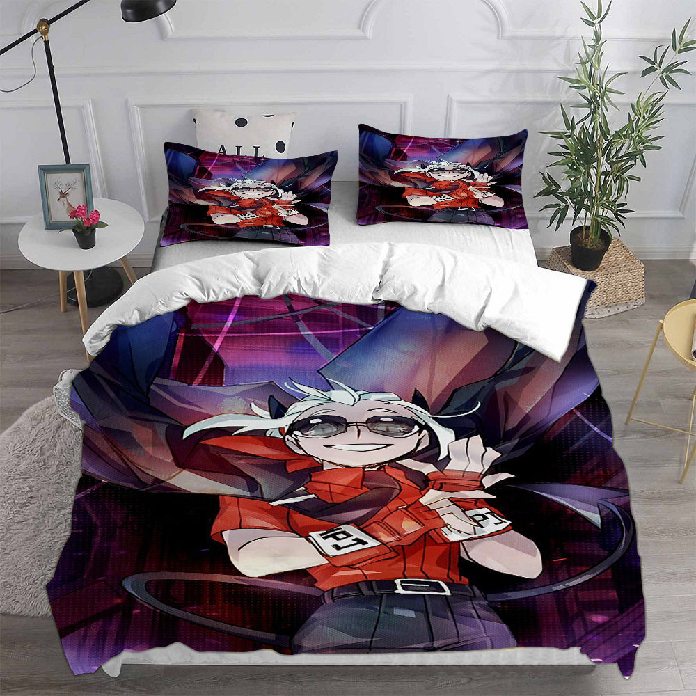 Helltaker Cosplay Bedding Set Duvet Cover Pillowcases Halloween Home Decor