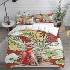 Helltaker Cosplay Bedding Set Duvet Cover Pillowcases Halloween Home Decor