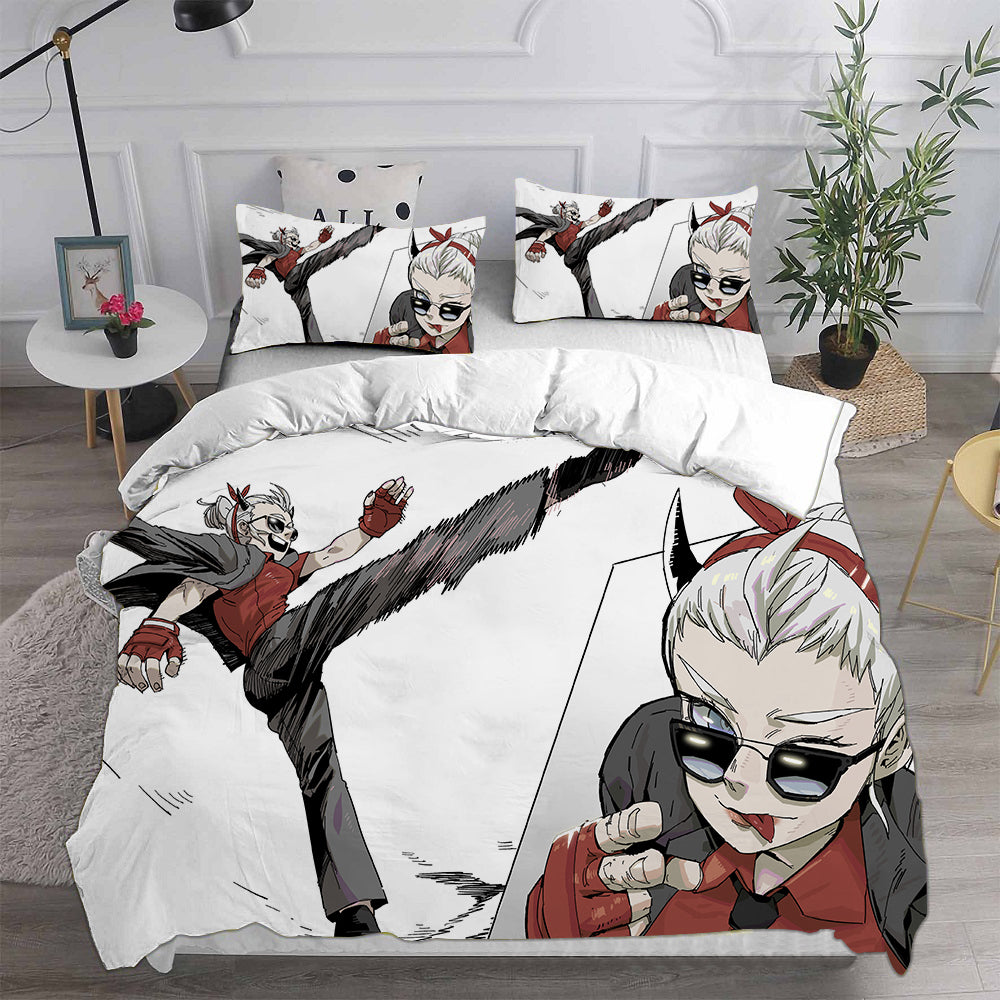 Helltaker Cosplay Bedding Set Duvet Cover Pillowcases Halloween Home Decor