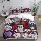 Helltaker Cosplay Bedding Set Duvet Cover Pillowcases Halloween Home Decor
