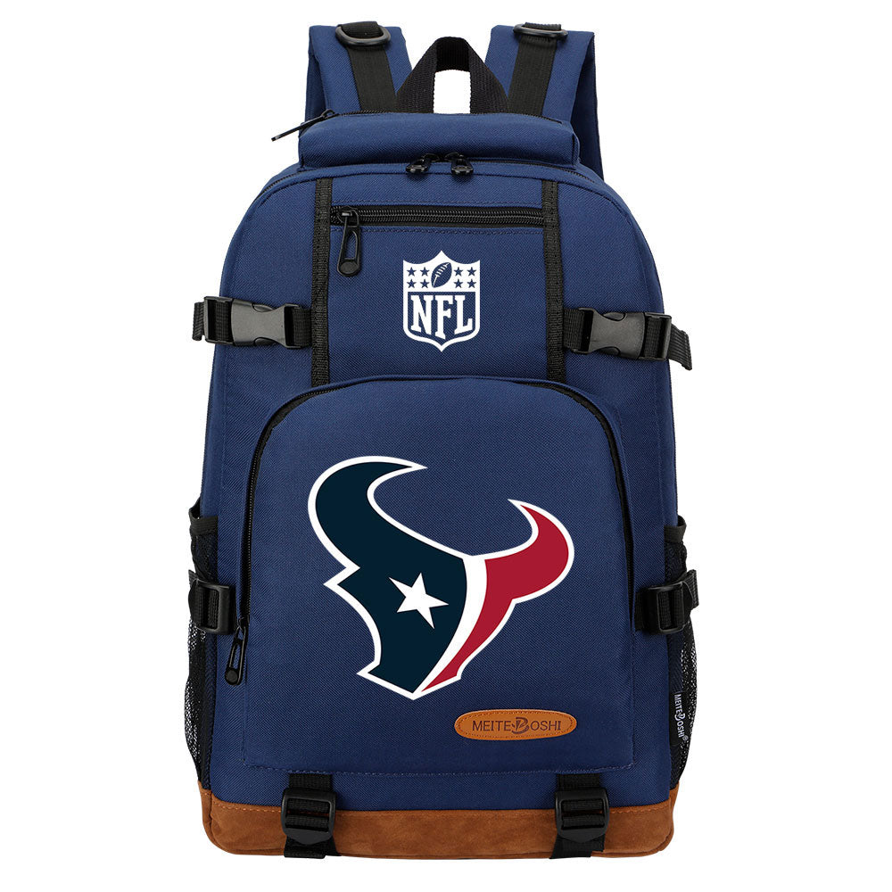 Houston Texans Football Team Rugby Waterproof Backpack School Notebook Travel Bag