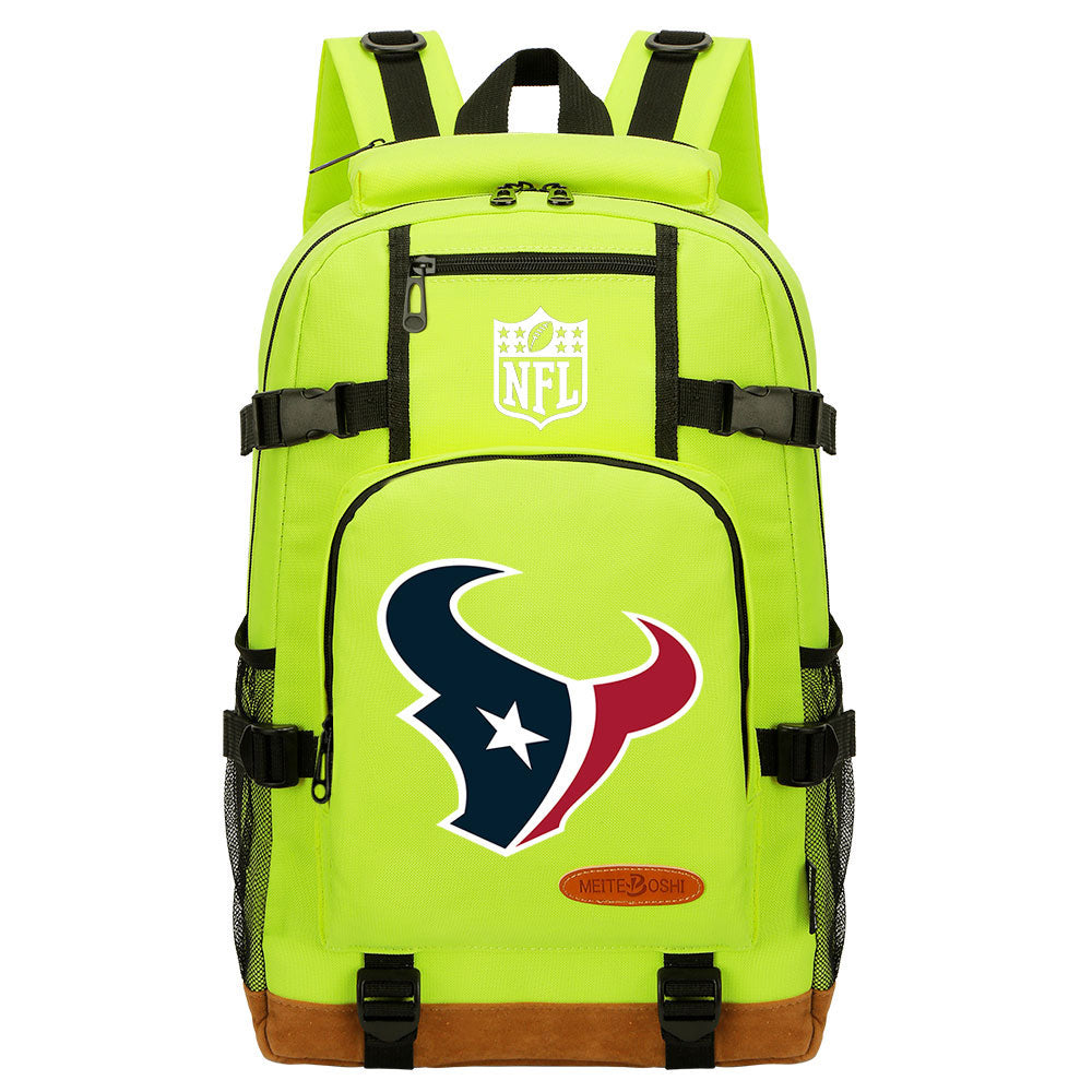 Houston Texans Football Team Rugby Waterproof Backpack School Notebook Travel Bag