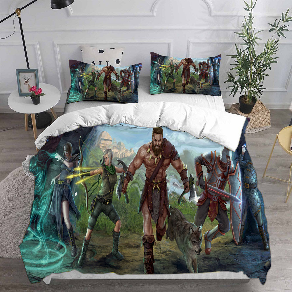 Last Epoch Cosplay Bedding Set Duvet Cover Pillowcases Halloween Home Decor