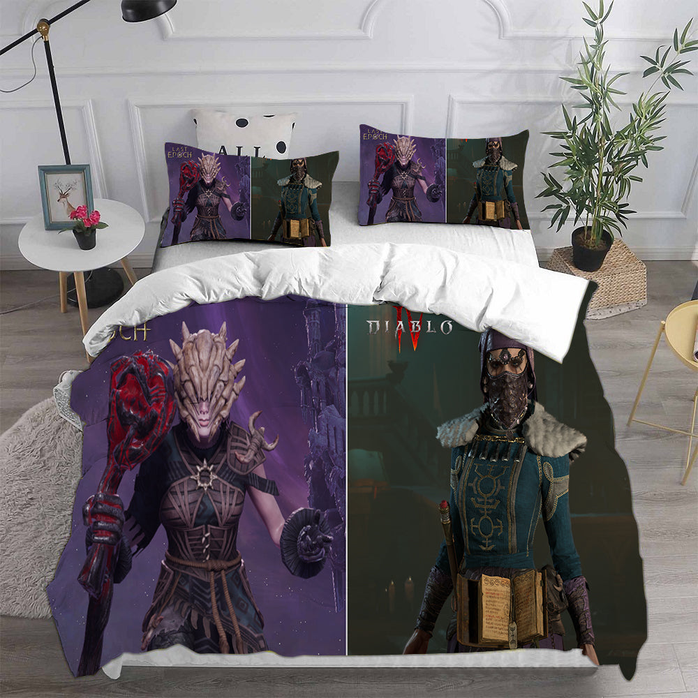 Last Epoch Cosplay Bedding Set Duvet Cover Pillowcases Halloween Home Decor