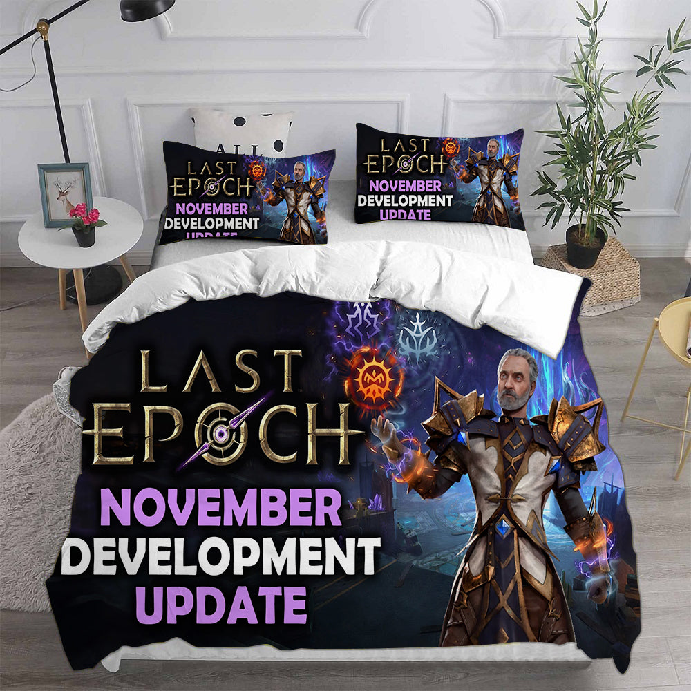 Last Epoch Cosplay Bedding Set Duvet Cover Pillowcases Halloween Home Decor