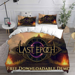 Last Epoch Cosplay Bedding Set Duvet Cover Pillowcases Halloween Home Decor