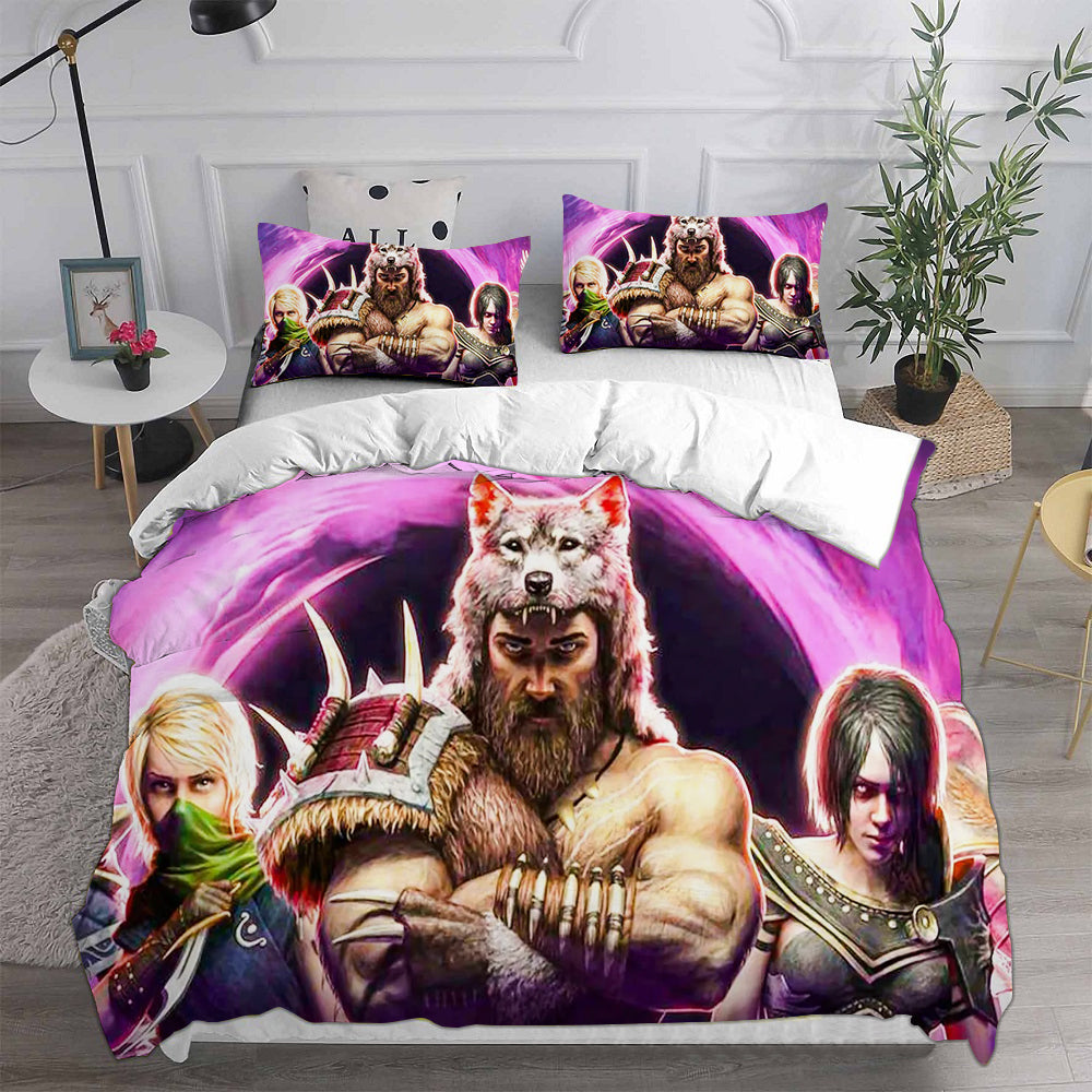 Last Epoch Cosplay Bedding Set Duvet Cover Pillowcases Halloween Home Decor