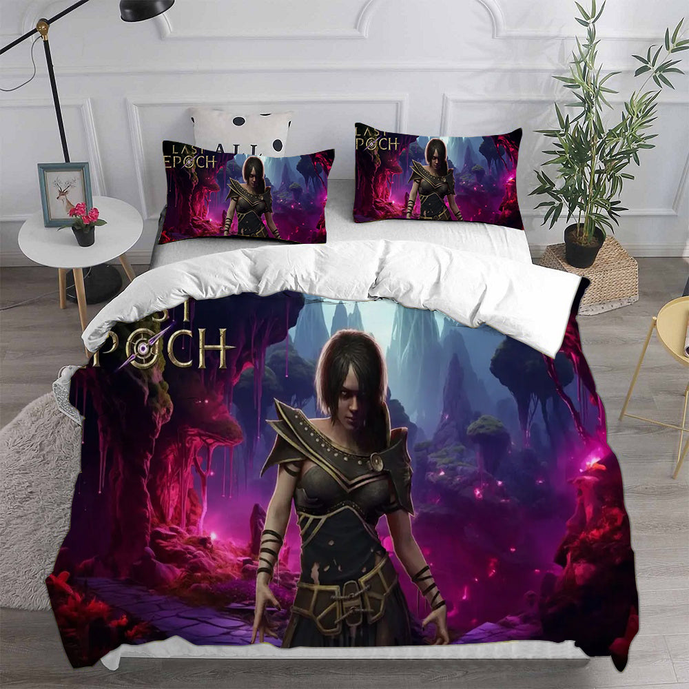 Last Epoch Cosplay Bedding Set Duvet Cover Pillowcases Halloween Home Decor