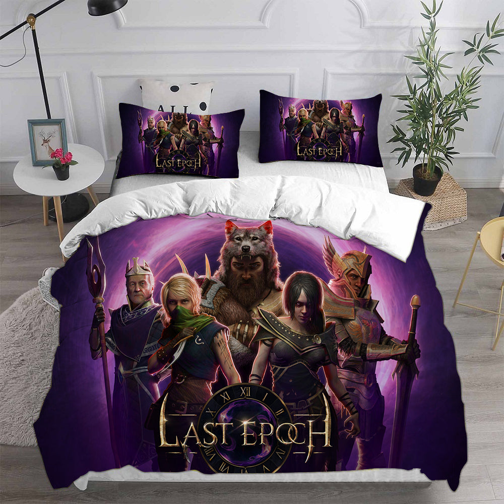 Last Epoch Cosplay Bedding Set Duvet Cover Pillowcases Halloween Home Decor