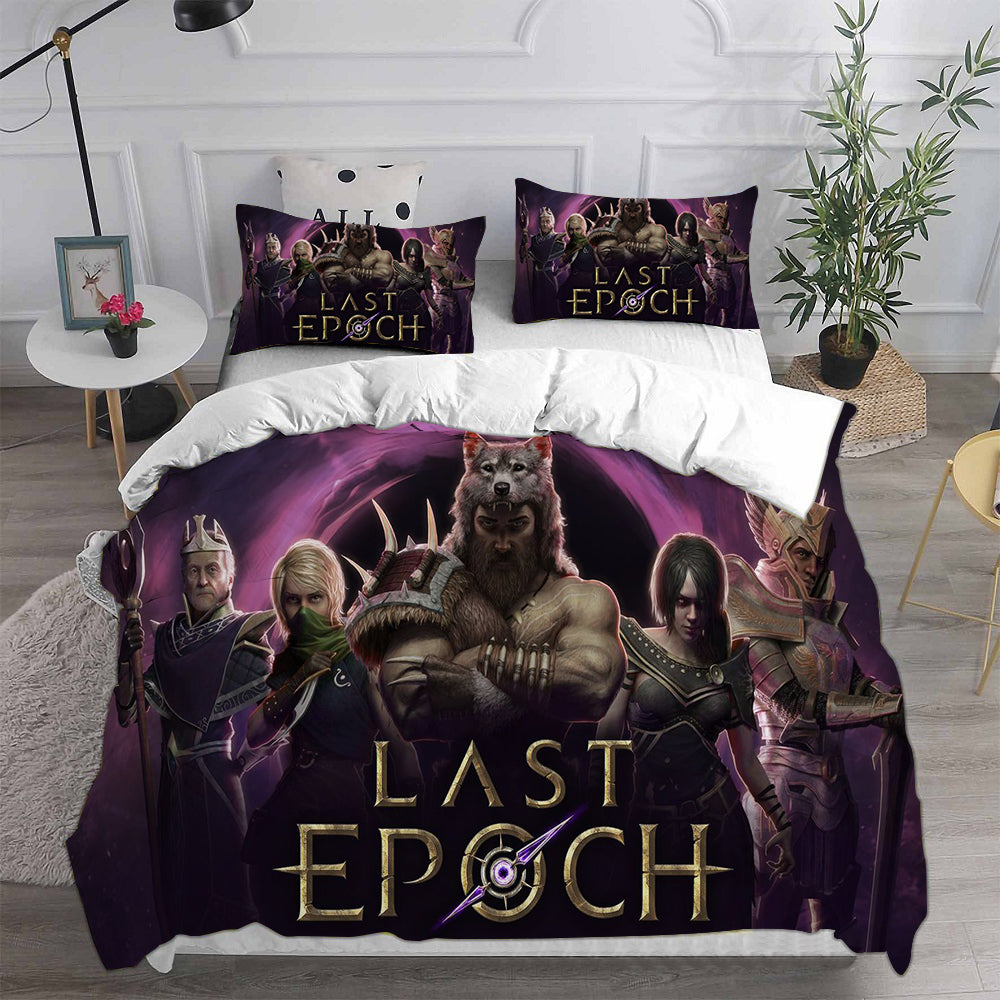 Last Epoch Cosplay Bedding Set Duvet Cover Pillowcases Halloween Home Decor