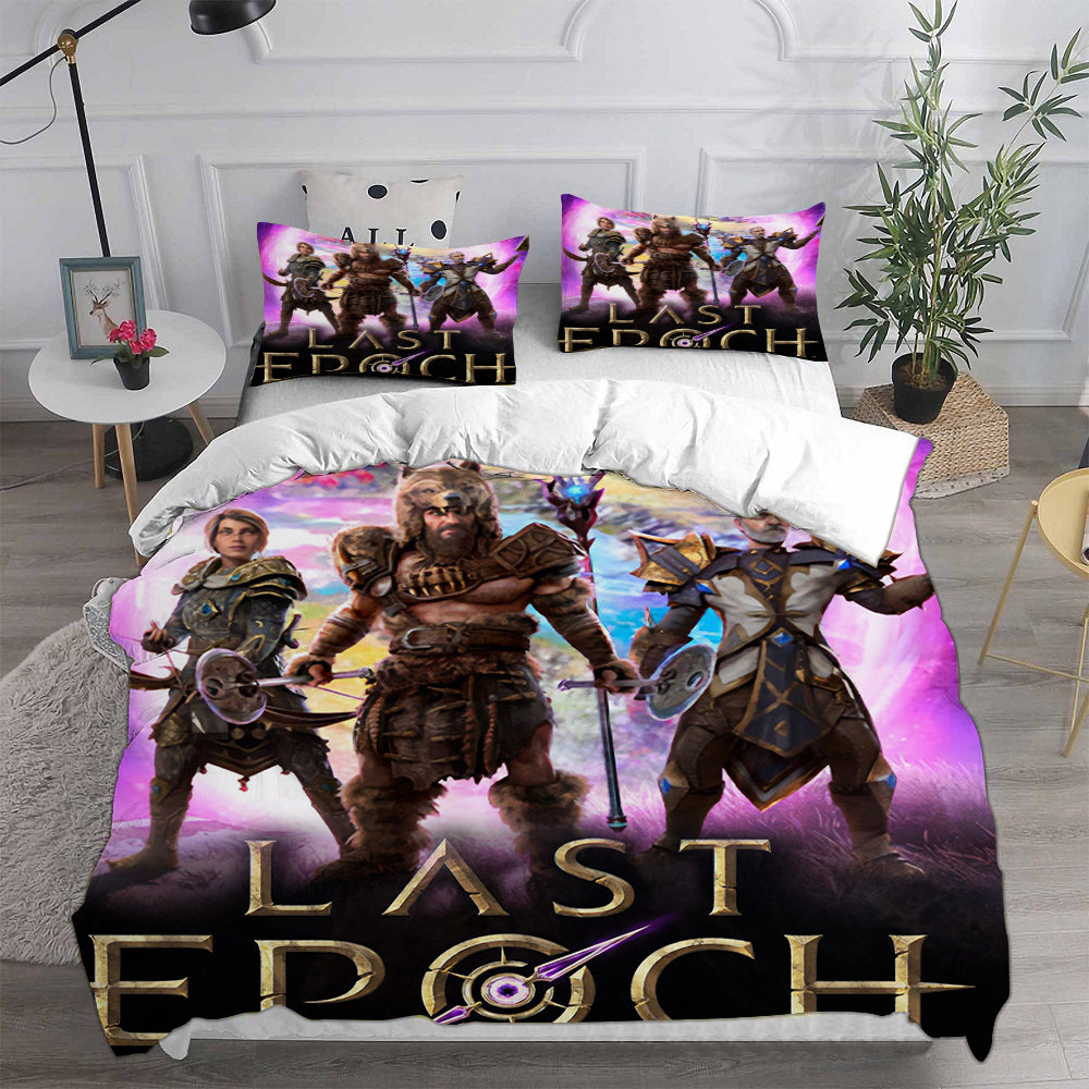 Last Epoch Cosplay Bedding Set Duvet Cover Pillowcases Halloween Home Decor